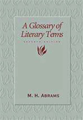  : A Glossary of Literary Terms