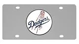Los Angeles Dodgers MLB Stainless Steel Logo License Plate