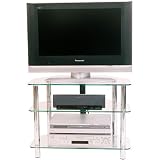 Optimum TV700 Vision LCD TV Stand - Clear Glass