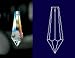 38mm Crystal Icicle U-Drop Prisms #401-38