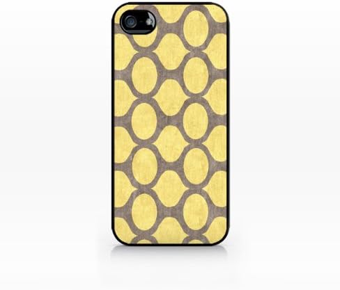 Bees House - Patterns collection - Flat Back, iphone 4 case, iPhone 4s case, Hard Plastic Black case - GIV-IP4-068 BLACK