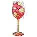 Lolita from Enesco Poinsettia Wine Glass, 9