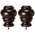 Bangle Finial Set ? Espresso