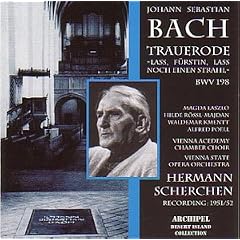 Bach: Trauerode Bwv198/Arias [UK-Import]