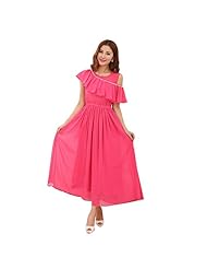  Round Neck Chiffon/Polyester Off the Shoulder Short Sleeves  Dress With Pearls
