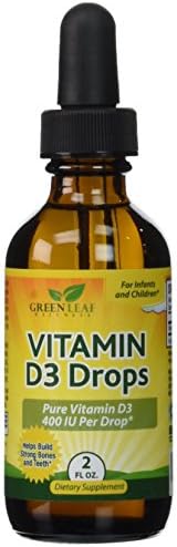 Vitamin D3 Drops for Infants - Non-GMO - No Gluten - 400 IU Per Drop - 1+ Year Supply
