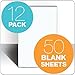 TOPS The Legal Pad Plus Legal Pad, 8-1/2 x 11 Inches, Gum-Top, White, Unruled, 50 Sheets per Pad, 12 Pads per Pack (71520)