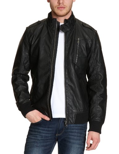 TOM TAILOR Denim Herren Jacke 37000010012/fake leather jacket