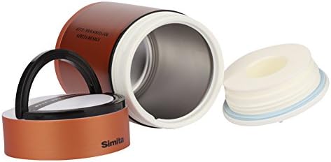 Simita 18/10 Stainless Steel Vacuum Lunch Jar Insulated Soup Pot 27.5 Ounces Gold (12*12*18)