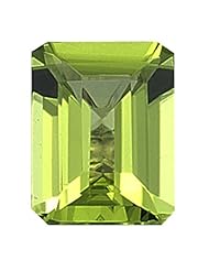 3.60 Cts of 10x8 mm AA Emerald Cut Peridot ( 1 pc ) Loose Gemstone