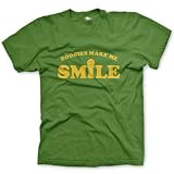Boobies Make Me Smile Fine Jersey T-Shirt, Grass, L
