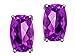 1.40 cttw Genuine Cushion Amethyst Earrings in 14k title=
