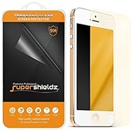 Supershieldz- Premium Tempered Glass Screen Protector For Apple iPhone 5S / iPhone 5C / iPhone 5 -Gold Color [1 Pack]- Retail Packaging from Supershieldz