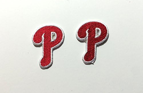 2 Philadelphia Phillies Embroidered Iron on Patch Set Small