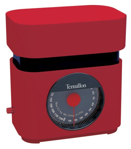 Terraillon-3108-Balance de cuisine mecanique BA 22 Rouge 2,2KGS