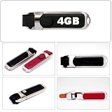 Duronic 4GB Black LEATHER USB Flash Drive