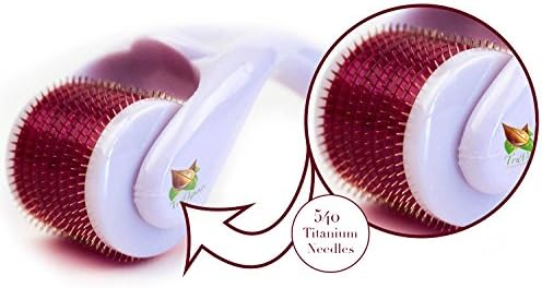 1# Truvigor Derma Roller 540 Titanium 1.00mm Micro Needle. The Best Acne Scar Wrinkle Stretch Mark and Blackheads Removal System Available. Effective Professional Skin Care Tool for Health Beauty and Blemish Free Face Treatment 100% Guaranteed (White)