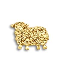 14k Gold Sheep Pin by The Magic Zoo