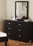 Bedroom Mirror in Black Finish