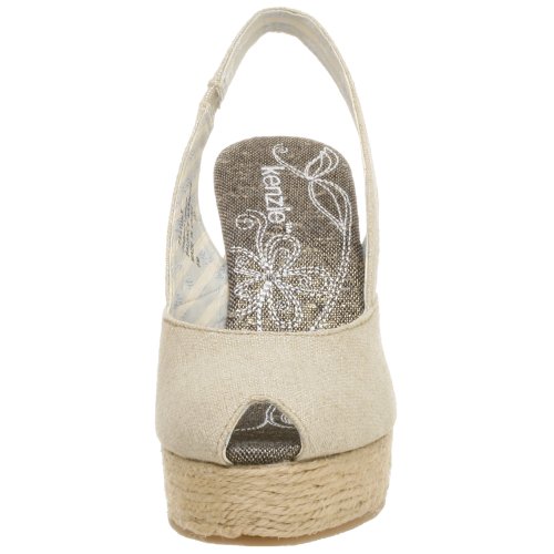 Kenzie Women's Feature Platform Wedge,Silver,9.5 M from Kenzie