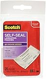 Scotch Self-Sealing Laminating Pouches, 25-Pack (LS851G), Business Card Size