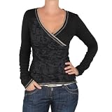 Timezone - Top Manches Longues - Femme - Noir-Tr-K2-68 - Taille XS