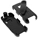 LG Sprint LX260 Rumor Cell Phone Accessory Bundle - Black Swivel Belt Clip Holster + Rapid Car Charger