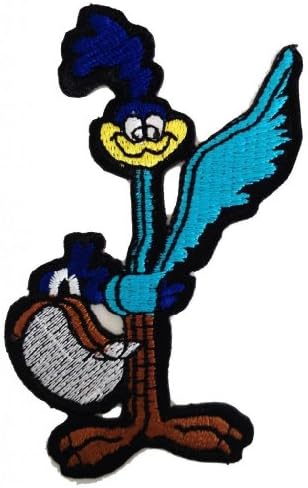 The Road Runner Bird Logo Run The Bird Comic Patch ''5,8 x 8,7 cm'' - iron on Patches