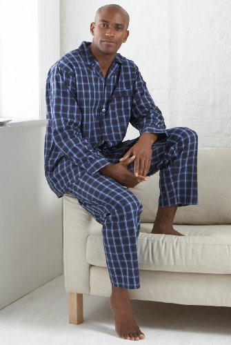 Pure Cotton Blue Check Pyjamas
