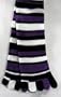 Stripey Purple Knee-length Toe Socks (9-11)