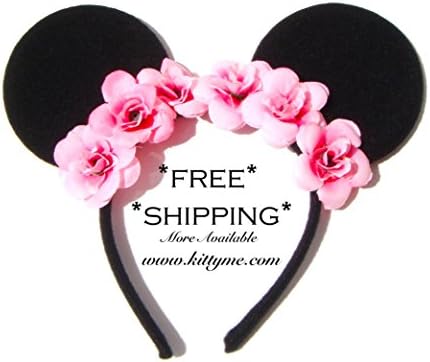 Floral Mickey Minnie Ears
