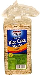 Paskesz Rice Cake Thin Square Plain, 4.9-Ounce Packages (Pack of 12)