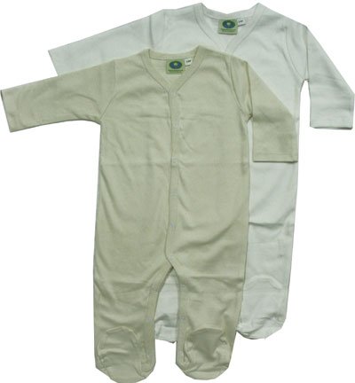 Organic Cotton Baby Clothes Long Sleeve Footie 