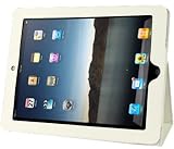 LUPO High Quality Leather Case with Stand Holder for iPad 2 & 3 - WHITE Electronics