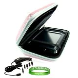 Garmin GPS Navigator nüvi 265W/265T 4.3-Inch Widescreen NYLON PINK accessory, protective hard-shell portable carrying case with carabiner clip and hand strap for Garmin GPS Navigator nüvi 265W/265T 4.3-Inch Widescreen++4.3 Widescreen Screen Protector+ Universal Garmin GPS Car Charger+ VG *LIVE*LAUGH*LOVE* Wrist Band