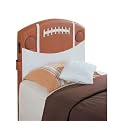 Football Upholstered Headboard with Speaker - Brown (Twin)
