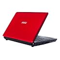 MSI Wind 10.2" Netbook Computer with 9-Cell Battery - Red (U123-004US)