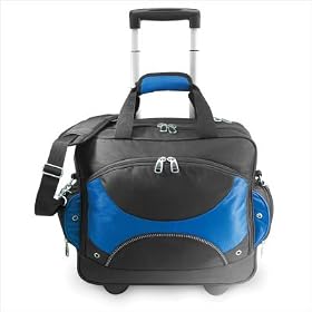 Buy U.S. Traveler Gp80775N Techno Sporty Rolling Computer Briefcase In Blue by U.S. Traveler