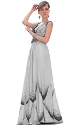 Applique Crystals Crystal Beaded Lace Chiffon/Taffeta/Tulle Mother-of-the-Bride Dress 