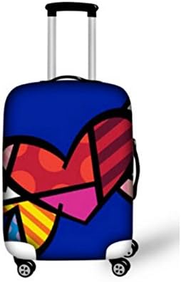 Elastic Luggage Protective Cover For 18-30 Inch Trolley Trunk Case Colorful Cat Panda Stretch Fabric Travel Suitcase Covers - M