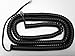 The VoIP Lounge Replacement 25 Ft Long Black Handset Cord for Polycom VVX Series IP Phone 101 150 201 250 300 310 311 350 400 410 411 450 500 600 1500