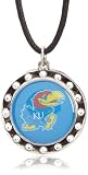NCAA Kansas Jayhawks Crystal Circle Necklace