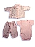 Little Giraffe - Newborn Baby Girls, 3-Piece Sleeveless Pant Set, Pink