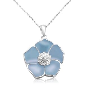 Sterling Silver Diamond Pendant 0 05