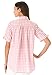 Roamans Women's Plus Size French Check Bigshirt