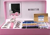  : Manhattan Women's Crystal Interchangeable Bezel Watch Set #CM204168INPK