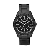 Le Fossile de dames la montre de Stella dans le plastique/r&eacute;sine noir.