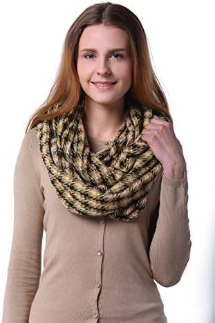 Scarfand's Mixed Infinity Brick Scarf (Checker Beige)