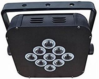2Pcs/Lot 9Pcs Led*3W RGB LED Wireless DMX 512 Battery Par Can DJ Led Battery Light Par Can Light