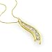 $199.95 10k Yellow Gold 1/2-Carat Diamond Journey Pendant